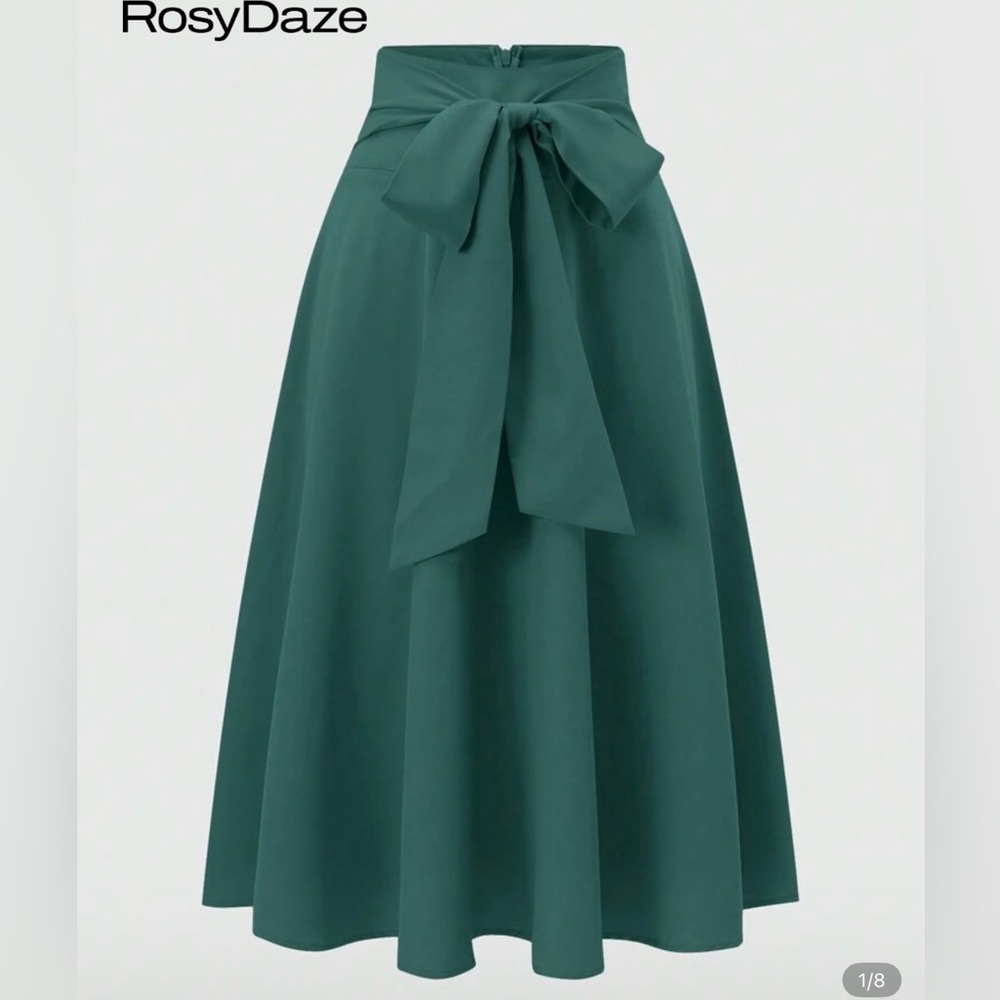 SHEIN Elegant Green Women's Skirt